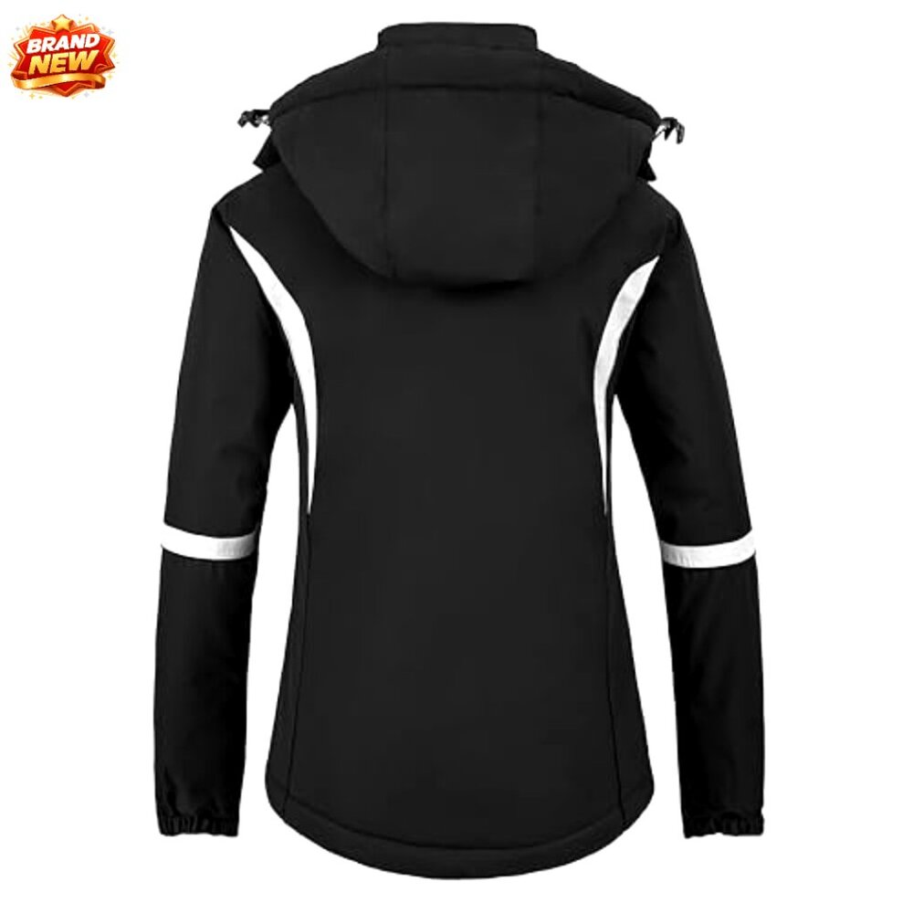 Women's Waterproof Ski Jacket Insulated Windproof Snowboarding Parka - Picture 3 of 6